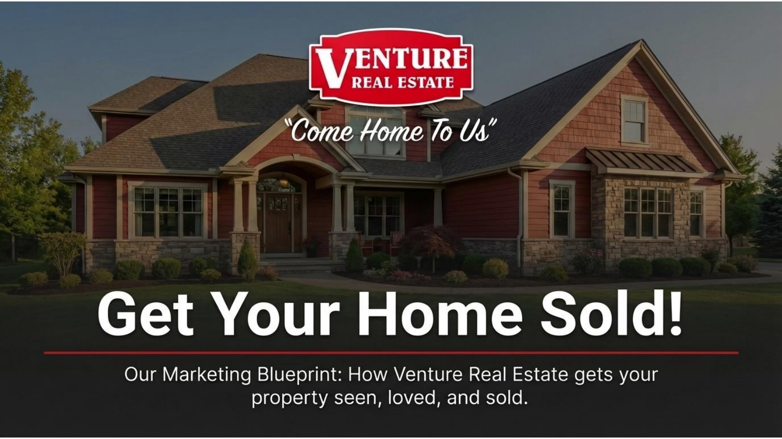 Actual cover of Venture Real Estate’s 2026 marketing plan